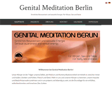 Tablet Screenshot of genital-meditation.com